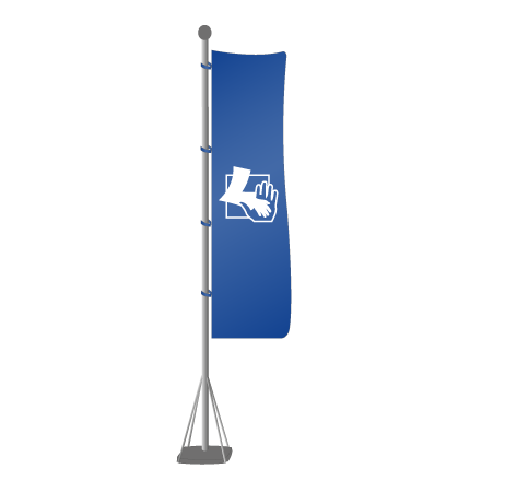 Mobiler Fahnenmast 5m