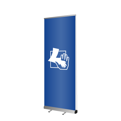 Roll-Up Double | B 85 cm x H 200 cm | beidseitig bedruckt