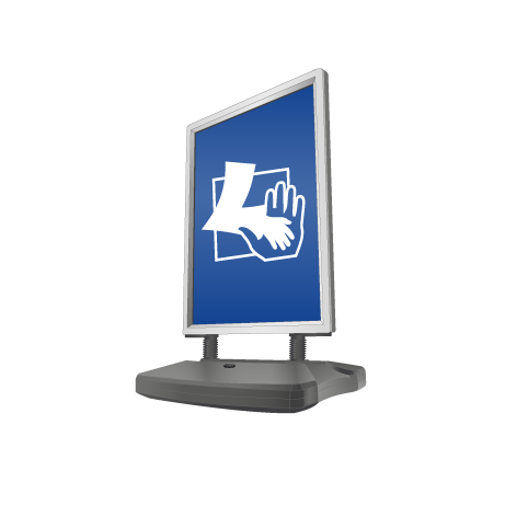 Kundenstopper WINDTALKER® | DIN A1 | ohne Druck