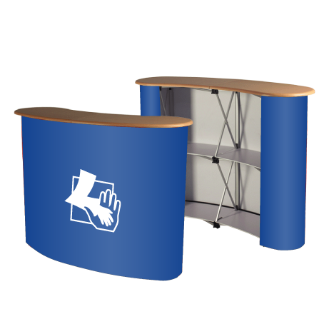 Messetheke Pop-Up | 2x2 | einseitig bedruckt