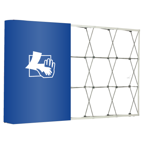 Textilfaltwand | 5 x 3 Felder gerade | einseitig bedruckt