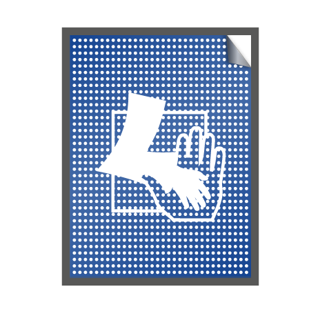 Aufkleber Fensterlochfolie - mit KFZ Zulassung