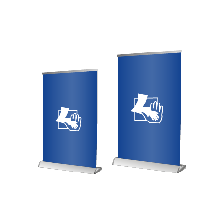 Roll-Up Mini Deluxe | DIN A4 | einseitig bedruckt